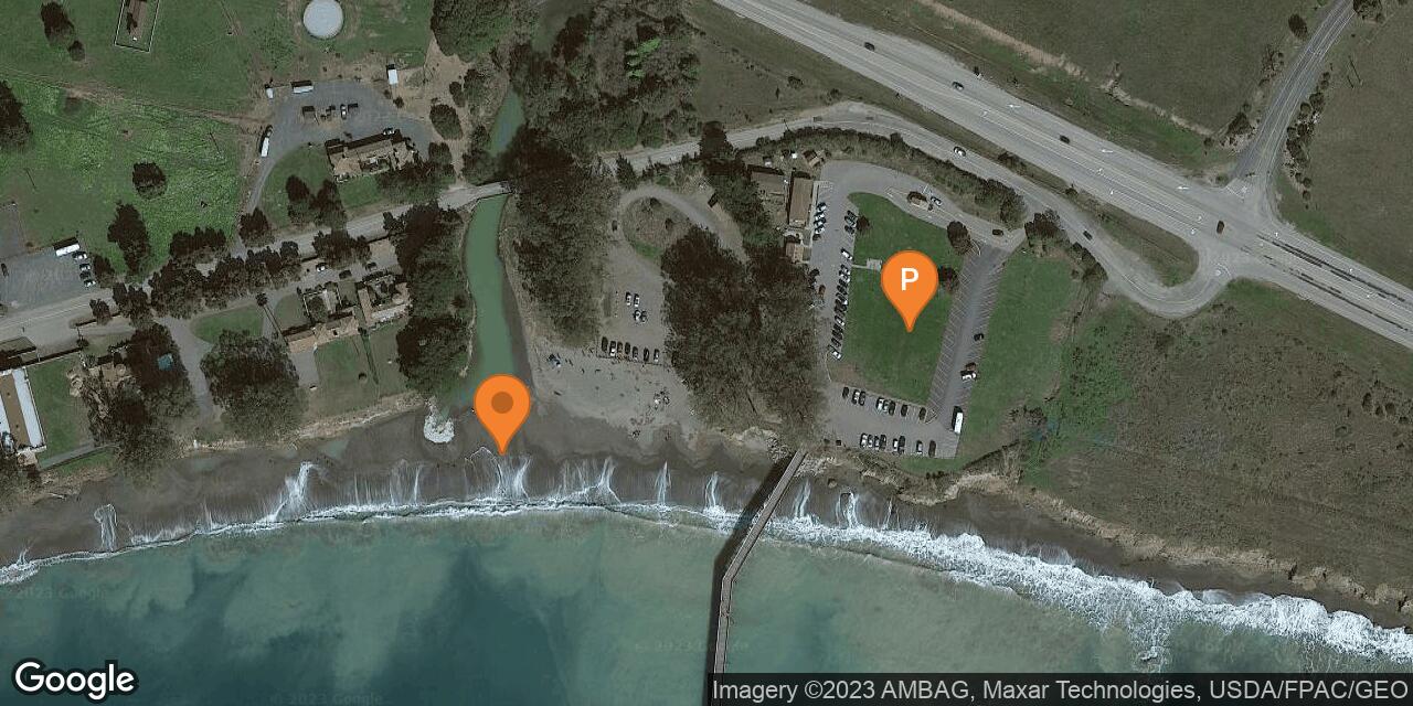 Map of William R. Hearst Memorial State Beach
