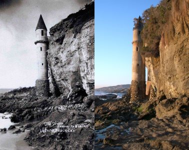 Laguna Beach Tower - Then & Now