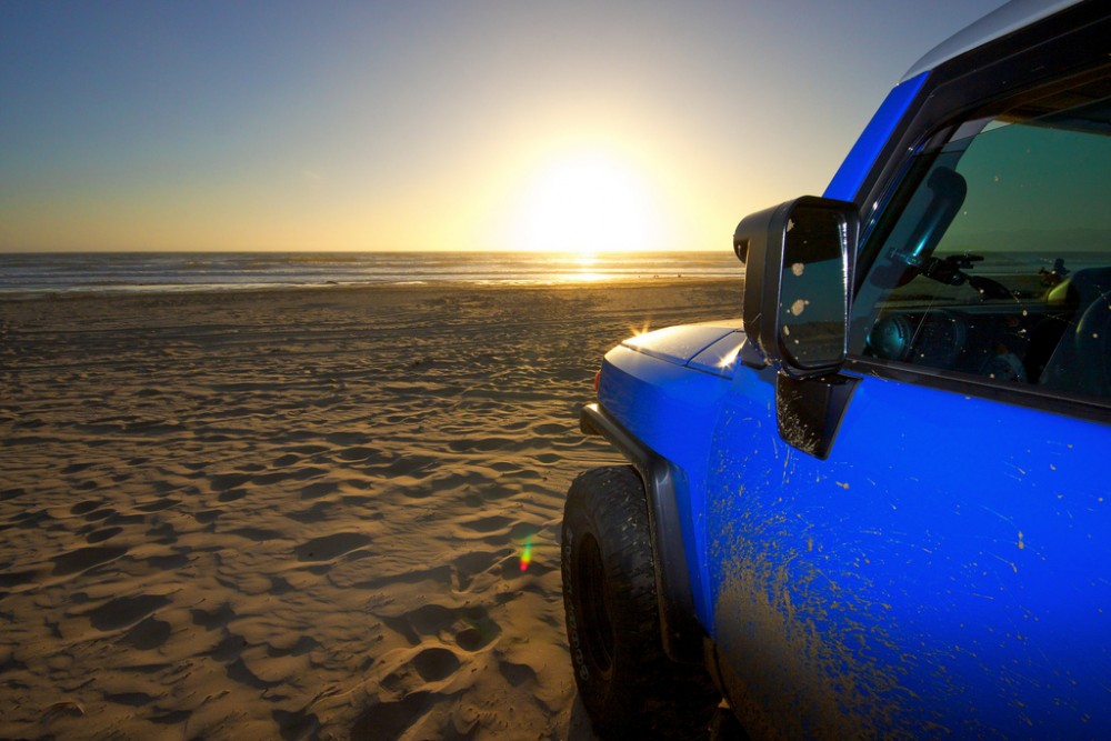 Watching the sunset at Oceano Dunes