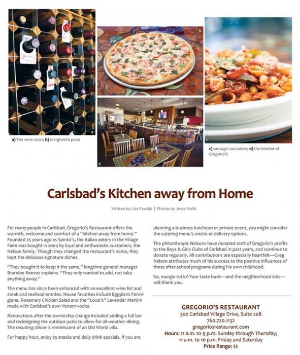 Gregorio’s Italian Restaurant