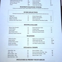 Mastro’s Ocean Club