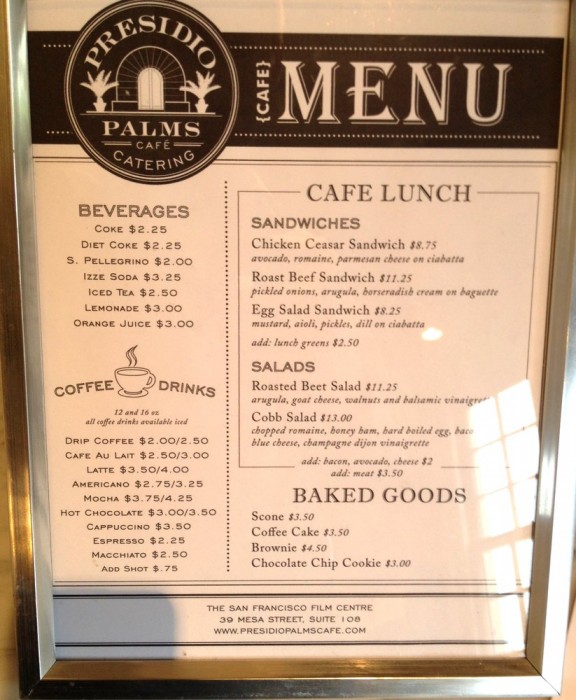 Presidio Palms Cafe