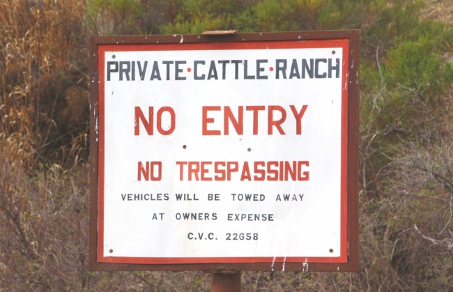 IMG_8747 Hollister Ranch no trespassing sign bryce2
