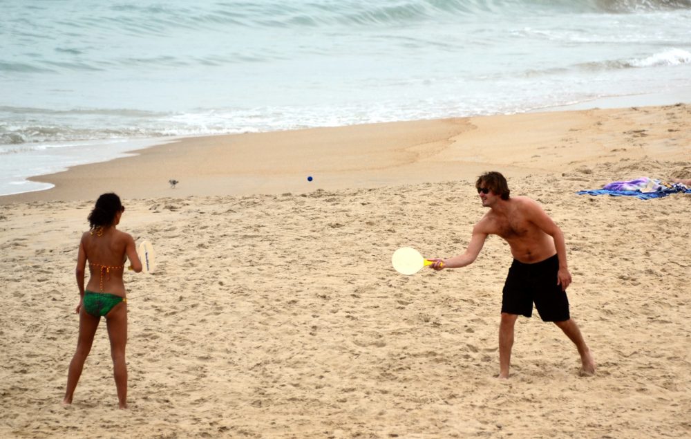 beach paddle ball target