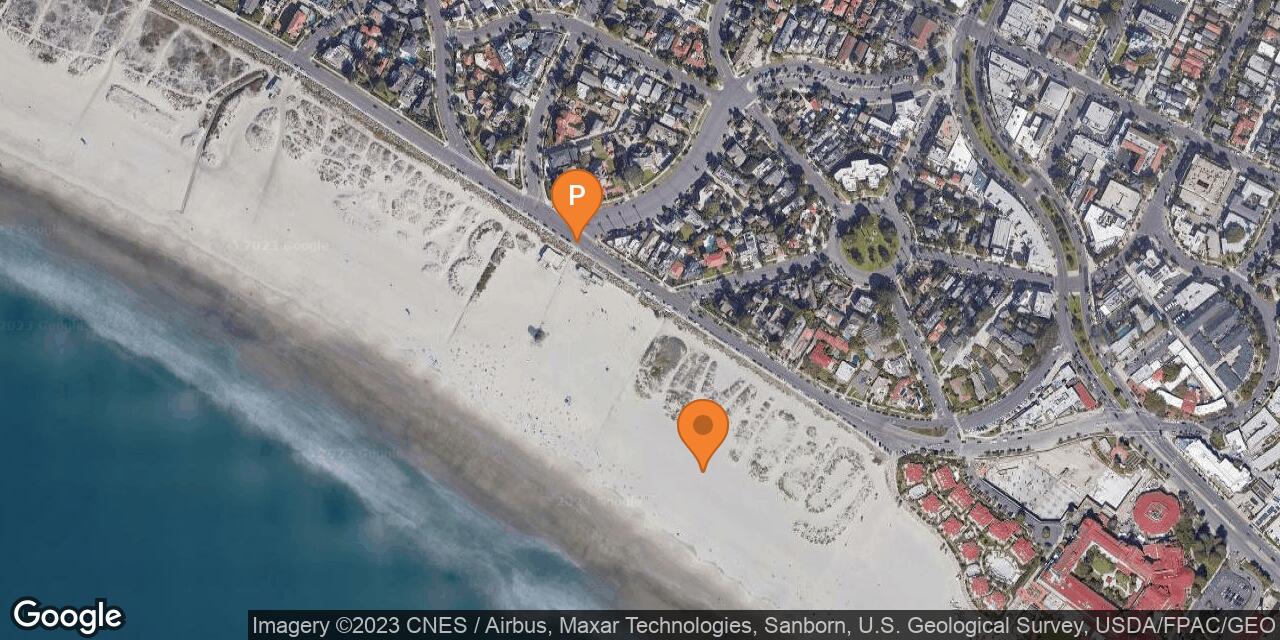 Map of Coronado Beach