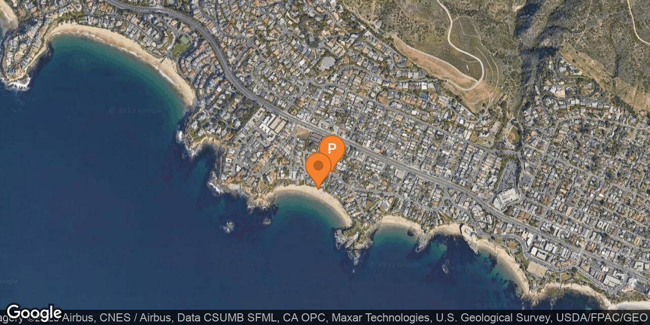 Map of Crescent Bay Beach