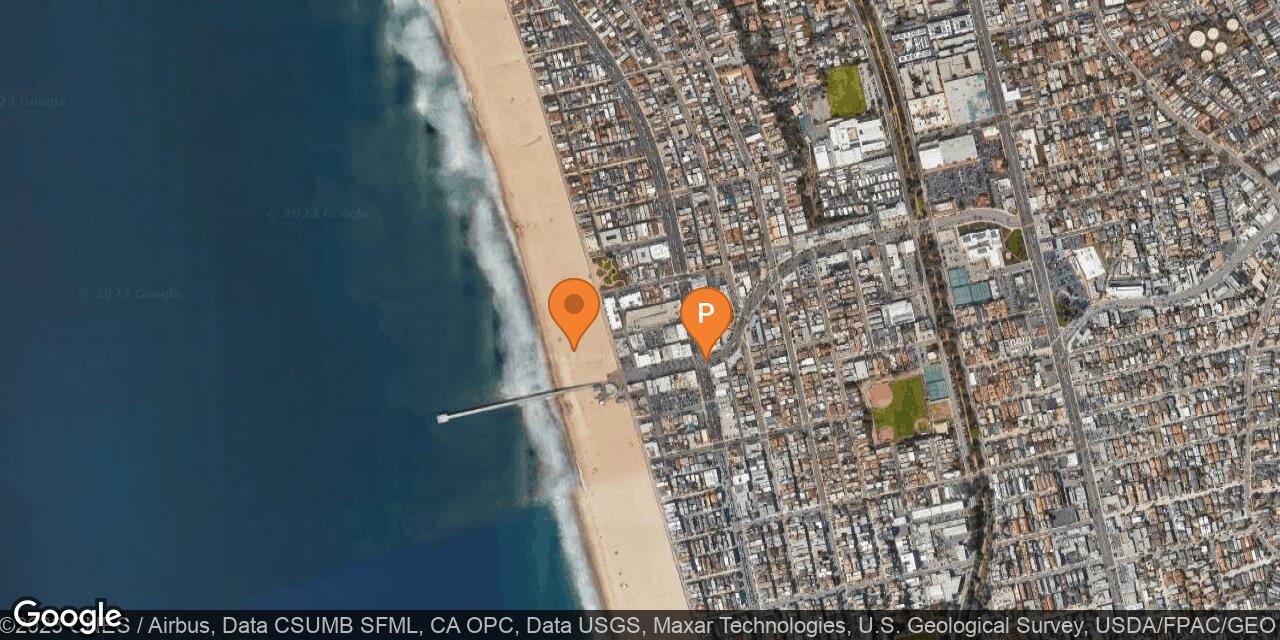 Map of Hermosa City Beach