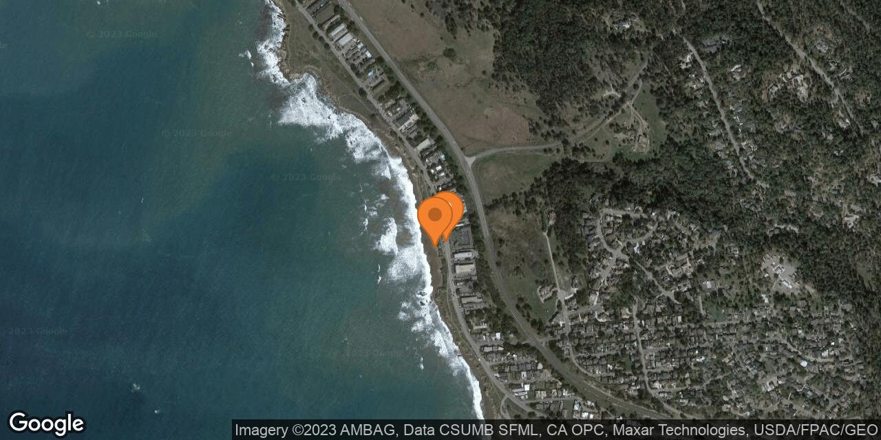 Map of Moonstone Beach and Boardwalk