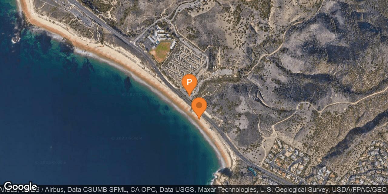 Map of Moro Beach at Crystal Cove State Park