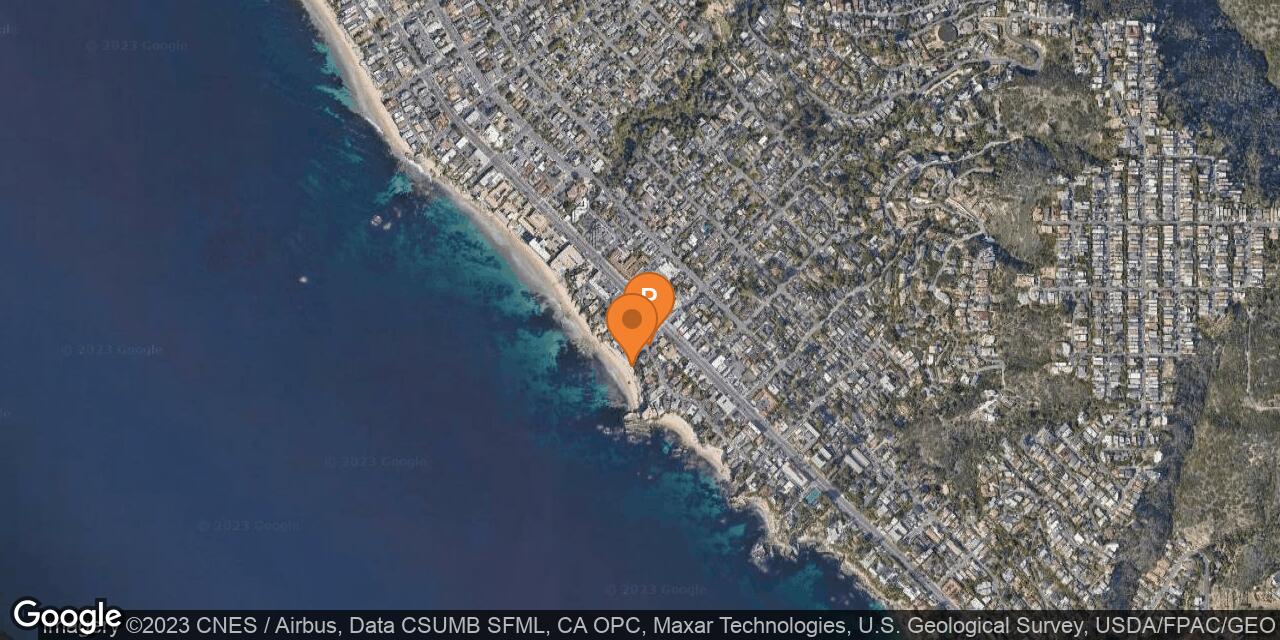 Map of Pearl Street Beach