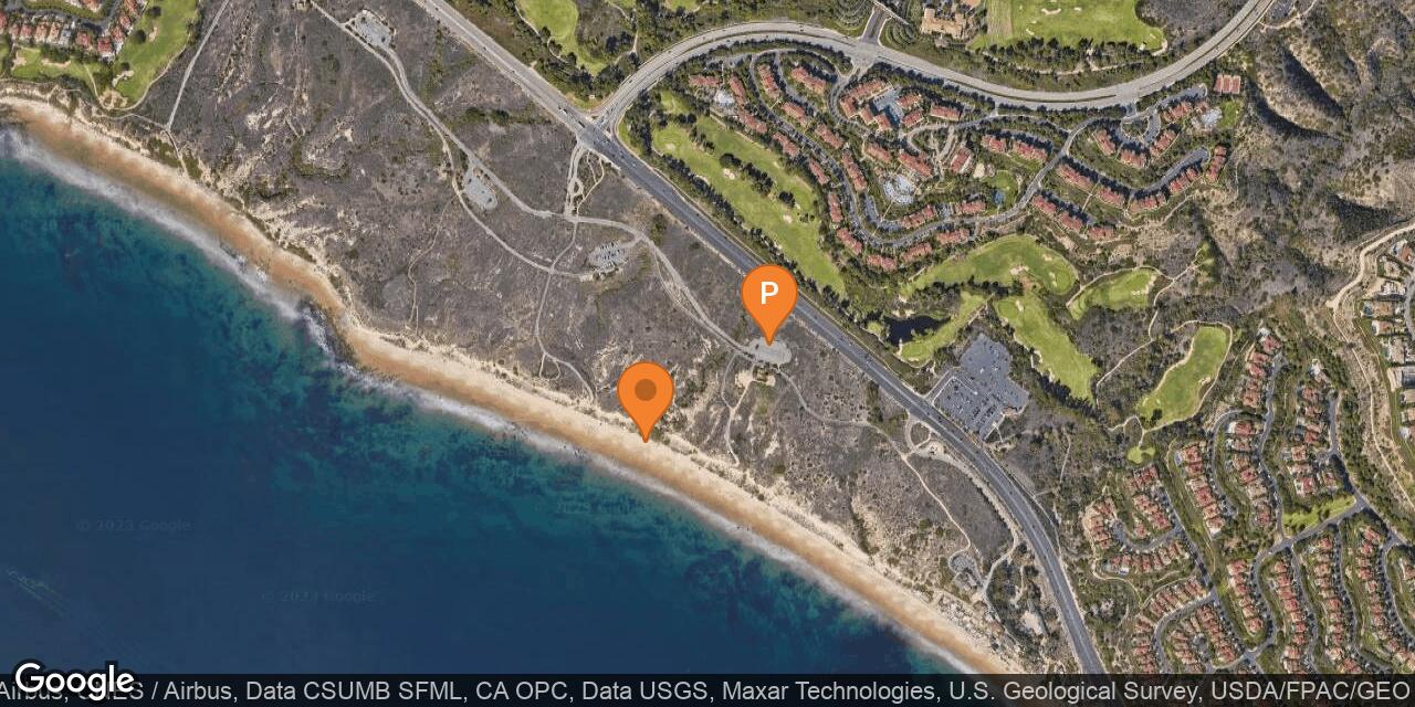 Map of Pelican Point Beach at Crystal Cove State Park