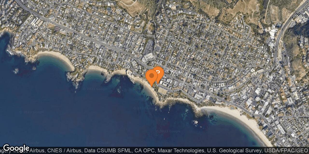 Map of Picnic Beach at Heisler Park