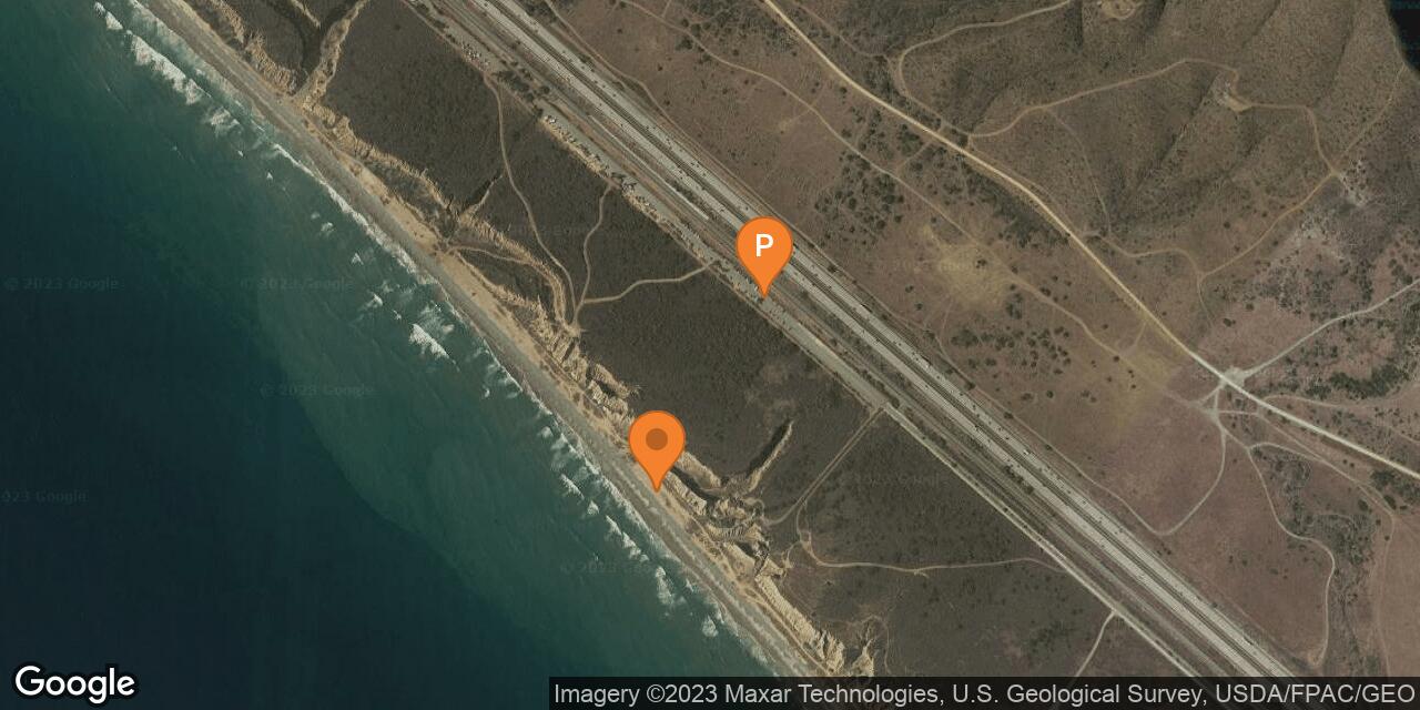 Map of San Onofre State Beach – Nude Area