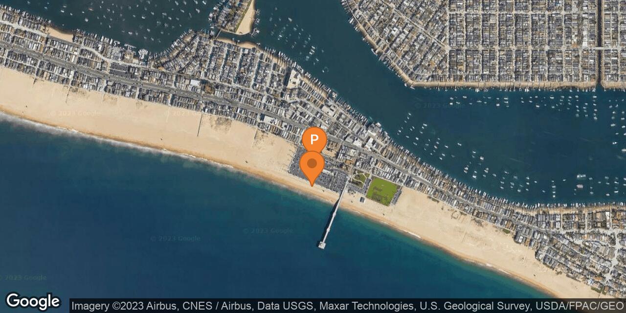 Map of Balboa Pier Beach