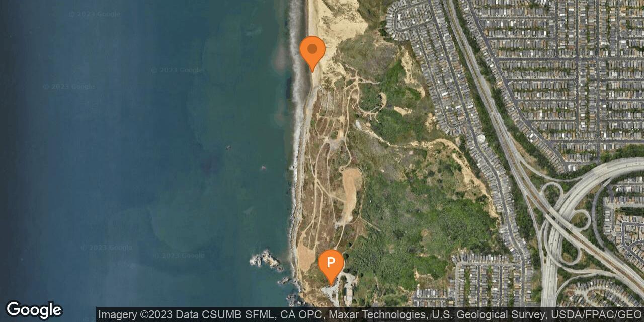 Map of Mussel Rock Park Beach