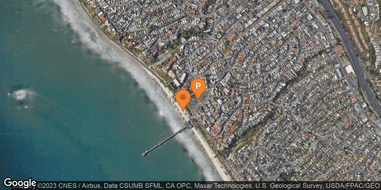 Map of San Clemente Pier City Beach