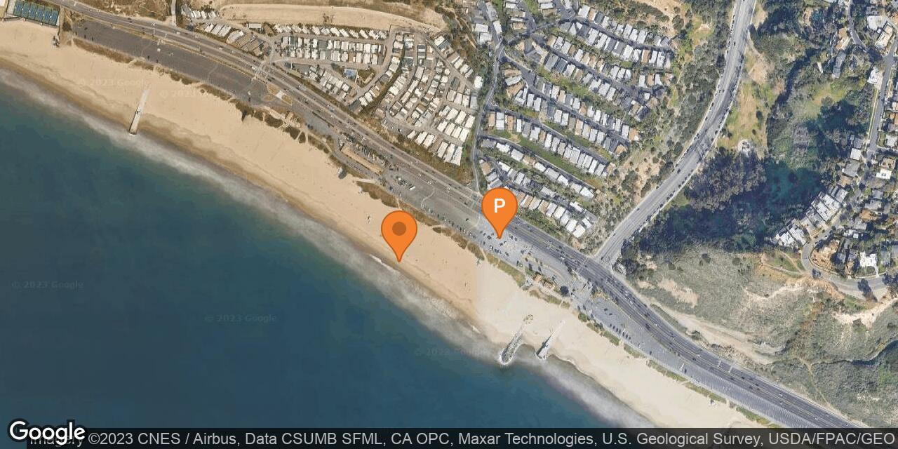 Map of Will Rogers State Beach