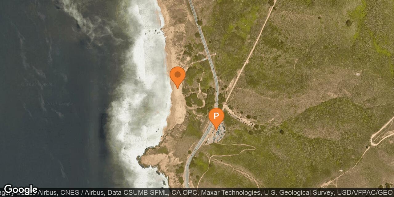Map of Gray Whale Cove State Beach